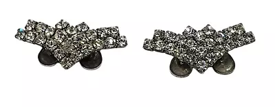 Vintage Shoe Buckles Clips Victorian Art Deco Mark Musi Clear Rhinestone • $21.04