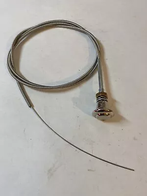 1955 1956 1957 58 1959 Chevy GMC Truck Dash Chrome Choke Throttle Vent Cable 63” • $22.95