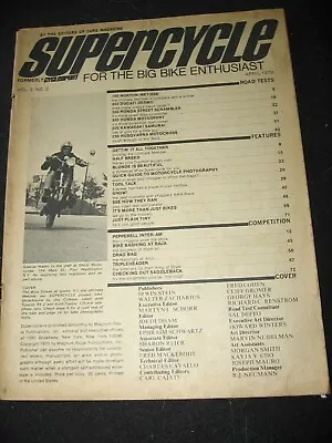 SUPERCYCLE April 1970 Ducati 450 Desmo Norton Metisse Honda SL350 Kawasaki A-1 • $5.95