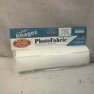 $29.99 • Buy Blumenthal Craft  Photo Fabric Computer Crafting Home 100% Cotton 8.5”x100” Roll