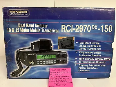 RANGER RCI2970DX-150 (Radio Was Put In Storage And Forgotten) • $800