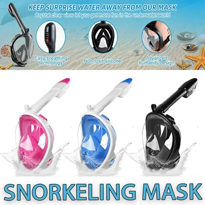 $28.99 • Buy Full Face Swimming Goggles Diving Seaview Scuba Snorkel Snorkeling Mask GoPro