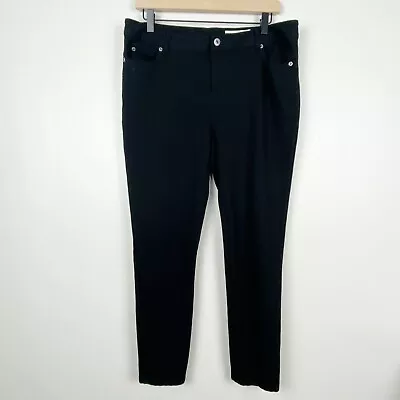 Two By Vince Camuto Pants Womens 31/12 Black Skinny Ponte Pants Stretch • $10.79