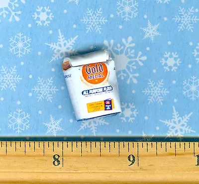 $2.99 • Buy Dollhouse Miniature Size  Rolled Up Flour Bag Ten Pound 