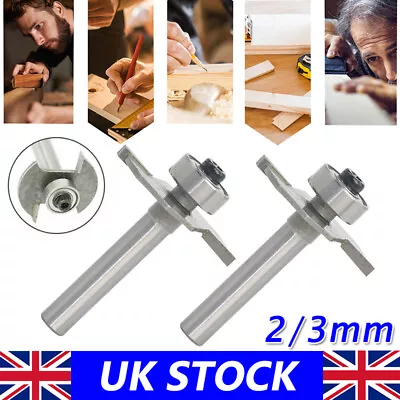 £7.75 • Buy 2 / 3mm Slot Cutter Bit For Knock On Furniture T Trim Router Campervan Motorhome