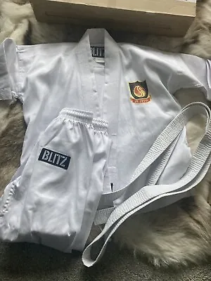 Kids White Jujitsu Karate Outfit  • £20