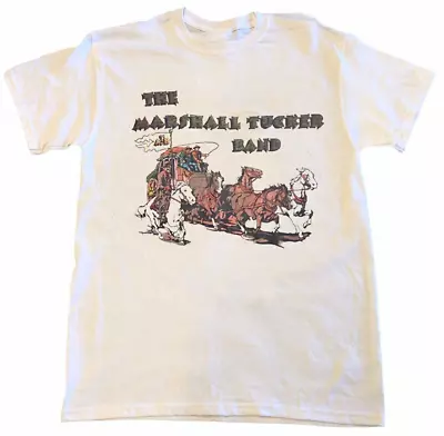 Vtg The Marshall Tucker Band Tuckerized T Shirt Cotton White • $20.99