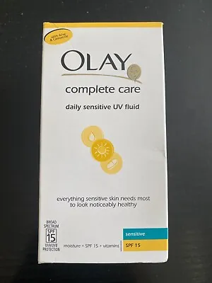 Olay Complete Care Daily Sensitive UV Fluid With Aloe &Camomile SPF 15 100ml NEW • £14.99