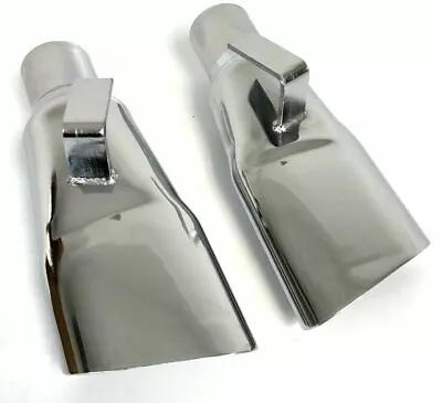 1967 Plymouth GTX Belvedere Chrome Exhaust Tips Extensions - Chrome As OEM Mopar • $118.99