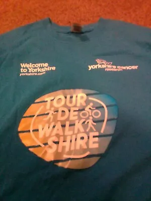 Tour De Yorkshire/walkshire T-shirt Large • £6.15