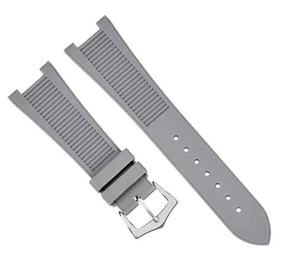 25 X 18 RUBBER WATCH STRAP BAND FOR PATEK PHILLIPE NAUTILUS 5712G/R/A5980R GRAY • $24.95