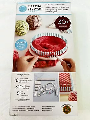 Martha Stewart Crafts Knit & Weave Loom Kit Adjustable & Portable New Sealed • $25