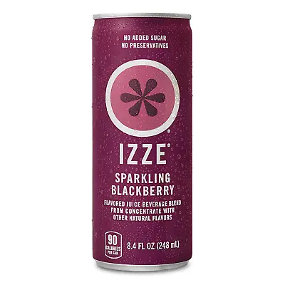 IZZE Sparkling Juice Blackberry 8.4 Fl Oz 24 Count • £36.40