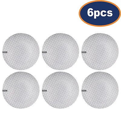 6Pcs Stoneware Side Plate Geometric Round Grey Serving Salad Snack Tableware • £18.95