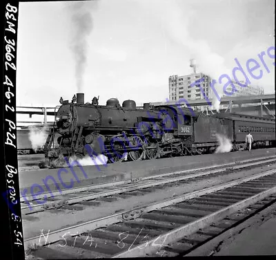 5 Photo Negative's B&M Boston & Maine Steam Locomotive's 1950's 13 • $4.99