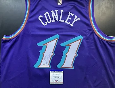 Mike Conley Signed Utah Jazz Jersey PSA/DNA COA • $149.99