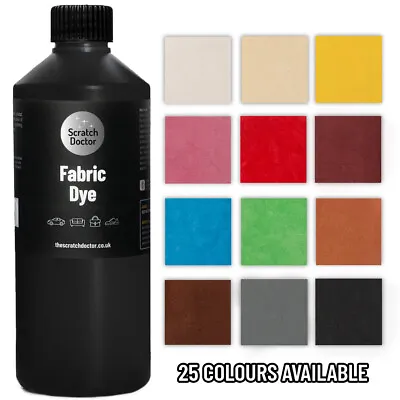 Fabric Dye/Paint. For Use On Clothes Upholstery Furniture Car Seats Canvas • £24.95