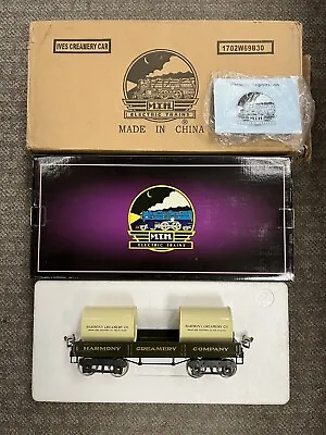 + MTH Standard Gauge Tinplate Ives Harmony Creamery Car 10-2033 *H • $299.99