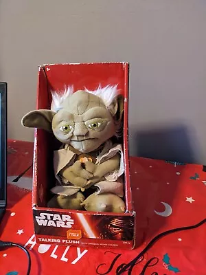 Star Wars Disney Force Awakens YODA Talking Plush Figure Original Movie Sounds • £18.90