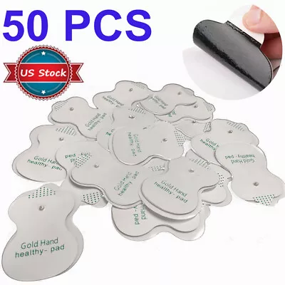 50PCS Snap On Replacement Pads For Pulse Massager & Electrode Tens Unit US • $9.69