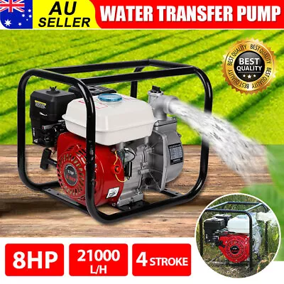 8HP Water Pump Petrol 2  High Flow Water Transfer For Fire Fighting Irrigation • $196.95