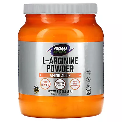 Now Foods Sports L-Arginine Powder 1 Kg 2 2 Lbs GMP Quality Assured • $45.06