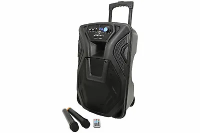 £299.99 • Buy QTX Busker 12 Portable PA Speaker System & 2 Mics Rechargeable, Bluetooth, USB