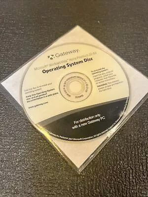 Windows Vista Home Premium 32-bit Operating System Disc [Gateway Computers] 2007 • $14.99