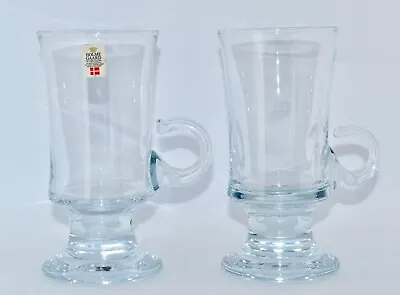 Pair Of Vintage HOLMEGAARD Ice Tea/Coffee Glasses With Handle (14.8cm) • $24.76