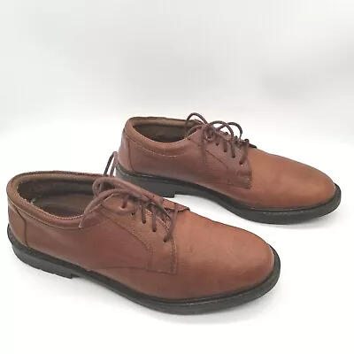 Merona Mens 417579 Brown Leather Lace Up Lace Up Comfort Oxford Shoes Size 10.5 • $10.19