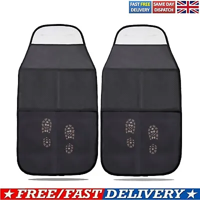 £11.39 • Buy 2x Car Seat Back Organiser For Ipad Tablet Holder Storage Bag Kick Mat Protector