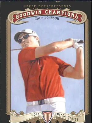 $0.99 • Buy 2012 Upper Deck Goodwin Champions Multi-Sport Card #46 Zach Johnson