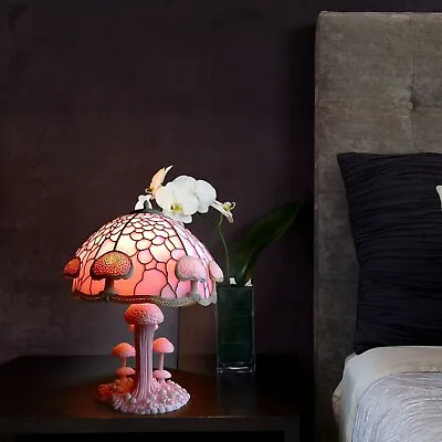 Colored Resin Flower Mushroom Series Table Lamp Table Lamp Night Lamp 5.9 In • $20.49