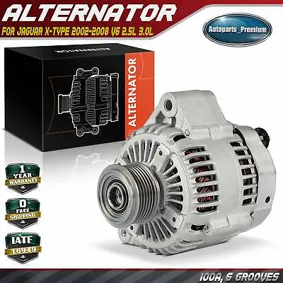 Alternator For Jaguar X-Type 2002-2008 V6 2.5L 3.0L 100 Amp 12 Volt CW 6-Groove • $129.99