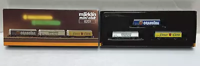 Marklin Z Mini Club 8201 3-car Set Oranginavalserelmer Citro Freight Cars- Nib • $125