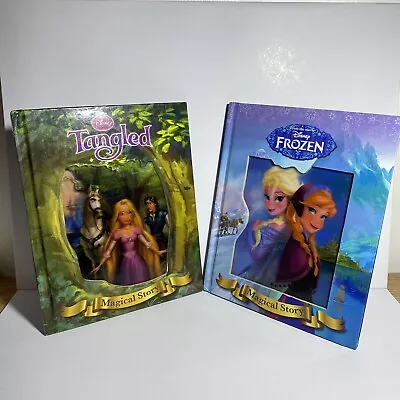 Disney Magical Story Tangled Frozen Hardcover Books Set Of 2 Bundle Children’s • $16