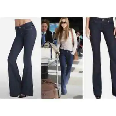 J Brand Dark Denim Lovestory Flare Jeans Size 30 Style 72201 • £42.76