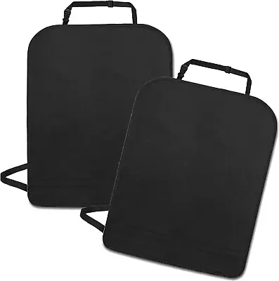 Car Back Seat Protector Pack Of 2 Universal Polyester Hanging Cover Kick Mats • £7.99