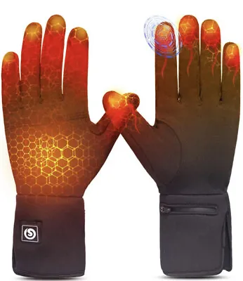 $93.50 • Buy Heated Glove Liners For Men Women,Rechargeable Electric Battery Heating