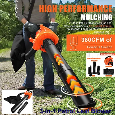 Petrol Leaf Blower Vacuum Handheld Commercial Outdoor Garden Tool 26CC/30CC/43CC • $97.59