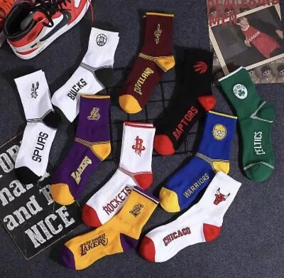 NBA Team Logo Socks Short Crew Length (Large10-12) Variety Of Teams Available • $9.99
