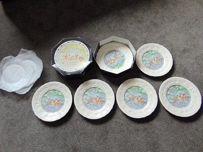 £69.99 • Buy Full Set Of 6 Vintage Gien Les Saveurs Les Fromages French Salad Plates 8.5 