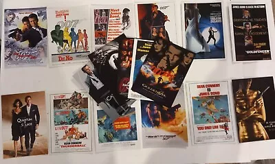 A Set Of 17 Mixed James Bond 007 Movie Posters Reproduced As Quality Postcards • £12.98