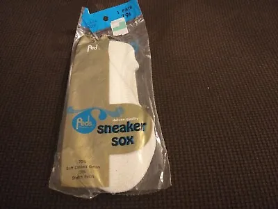 Vintage Peds Women's Sneaker Socks NOS Sneaker Sox White • $9.99