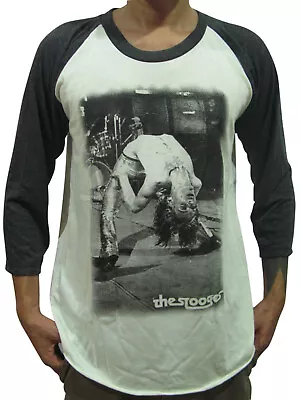 THE STOOGES IGGY POP Punk Rock Band Tour Raglan Baseball T-Shirt Mens Medium  • $14.98