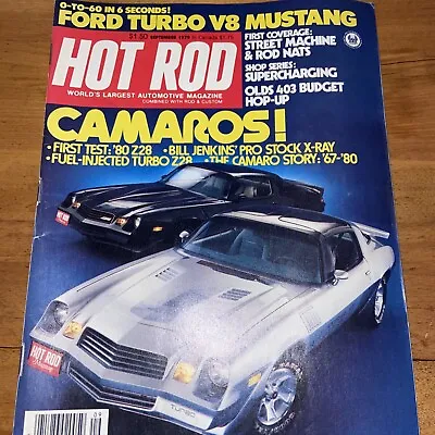 $7.50 • Buy Hot Rod (September 1979) Camaros; Ford Turbo V8 Mustang