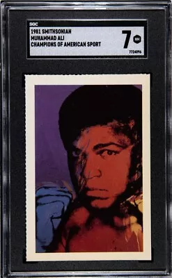 1981 Muhammad Ali Cassius Clay Smithsonian Champions Of Sport SGC 7 RARE • $7.50