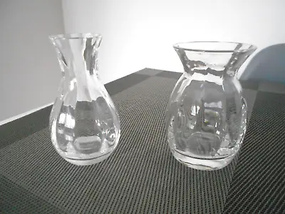 £5.99 • Buy Two Dartington Crystal Glass Vases