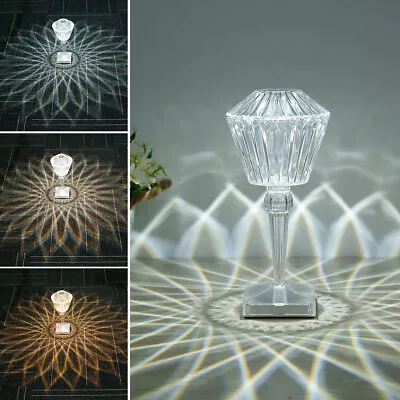 Diamond Table Lamp 3 Color Crystal Table Lamp USB Powered LED Modern Beasy • $23.69