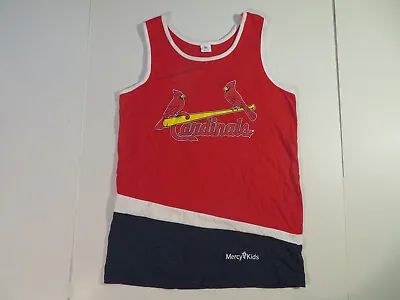 Yadier Molina St. Louis Cardinals SGA Tank Shirt Sz YOUTH XL Red Blue White MLB • $10.99